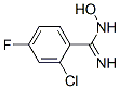Benzenecarboximidamide, 2-chloro-4-fluoro-N-hydroxy- Structure,885963-71-3Structure
