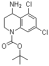 4-氨基-1-N-boc-5,7-二氯-1,2,3,4-四氢喹啉结构式_886362-15-8结构式