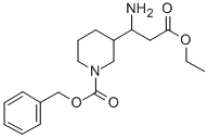 3-氨基-3-(3-cbz)哌啶-丙酸乙酯结构式_886362-35-2结构式