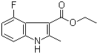 4-Fluoro-2-methylindole-3-carboxylic acid ethyl ester Structure,886362-68-1Structure