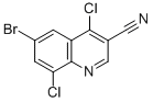 6-Bromo-4,8-dichloro-quinoline-3-carbonitrile Structure,886362-77-2Structure
