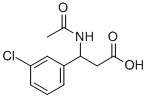 3-乙酰基氨基-3-(3-氯-苯基)-丙酸结构式_886363-77-5结构式