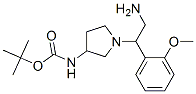 3-N-boc-氨基-1-[2-氨基-1-(2-甲氧基苯基)-乙基]-吡咯烷结构式_886364-99-4结构式