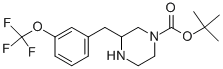 1-Piperazinecarboxylic acid, 3-[[3-(trifluoromethoxy)phenyl]methyl]-, 1,1-dimethylethyl ester Structure,886773-95-1Structure