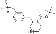 1-Piperazinecarboxylic acid, 2-[[3-(trifluoromethoxy)phenyl]methyl]-, 1,1-dimethylethyl ester Structure,886774-02-3Structure