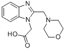 [2-(Morpholin-4-ylmethyl)-1h-benzimidazol-1-yl]acetic acid Structure,886851-65-6Structure