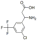3-氨基-3-(3-氯-5-三氟甲基苯基)-丙酸结构式_887583-74-6结构式