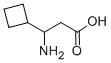 3-氨基-3-环丁基丙酸结构式_887584-53-4结构式