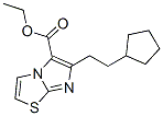 Imidazo[2,1-b]thiazole-5-carboxylic acid,6-(2-cyclopentylethyl)-,ethyl ester Structure,887590-13-8Structure