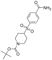 4-(4-Carbamoyl-benzenesulfonyl)-piperidine-1-carboxylic acid tert-butyl ester Structure,887591-38-0Structure