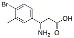 3-氨基-3-(4-溴-3-甲基苯基)-丙酸结构式_887594-46-9结构式