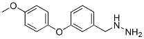 3-(4-Methoxy-phenoxy)-benzyl-hydrazine Structure,887595-99-5Structure