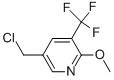 5-(Chloromethyl)-2-methoxy-3-(trifluoromethyl)pyridine Structure,887707-33-7Structure
