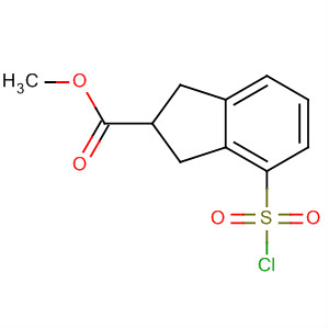 1H-Indene-2-carboxylic acid, 4-(chlorosulfonyl)-2,3-dihydro-, methyl ester Structure,888327-29-5Structure