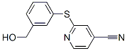 2-(3-(Hydroxymethyl)phenylthio)isonicotinonitrile Structure,888968-35-2Structure