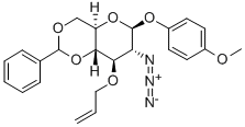 4-Methoxyphenyl 3-O-Allyl-2-azido-4,6-O-benzylidene-2-deoxy-β-D-glucopyranoside Structure,889453-78-5Structure