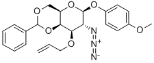 4-Methoxyphenyl 3-O-Allyl-2-azido-4,6-O-benzylidene-2-deoxy-β-D-galactopyranoside Structure,889453-83-2Structure
