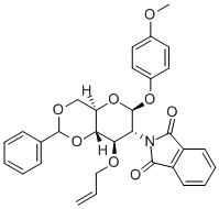 4-Methoxyphenyl 3-O-Allyl-4,6-O-benzylidene-2-deoxy-2-phthalimido-β-D-glucopyranoside Structure,889453-84-3Structure
