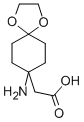 2-(8-氨基-1,4-二噁螺[4.5]-8-癸基)乙酸结构式_889949-15-9结构式