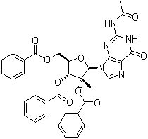N-Acetyl-2-C-methyl-guanosine 2,3,5-tribenzoate Structure,890131-90-5Structure