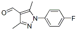 1-(4-Fluorophenyl)-3,5-dimethyl-1H-pyrazole-4-carbaldehyde Structure,890626-54-7Structure
