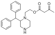 2-(4-二苯甲基哌嗪)乙基 乙酰乙酸酯结构式_89226-49-3结构式