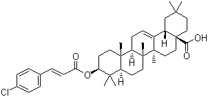 3-beta-羟基齐墩果酸 4-氯苯基丙烯酸酯结构式_892869-42-0结构式