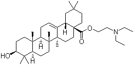 齐墩果酸二乙胺基乙酯结构式_892869-50-0结构式