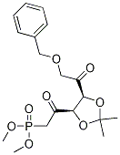 2-((4r,5s)-5-(2-(苄氧基)乙酰基)-2,2-二甲基-1,3-二氧杂烷-4-基)-2-氧代乙基磷酸二甲酯结构式_89291-74-7结构式