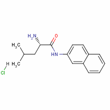 L-亮氨酸-beta-萘酰胺盐酸盐结构式_893-36-7结构式