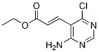 Ethyl 3-(4-amino-6-chloropyrimidin-5-yl)acrylate Structure,893444-11-6Structure