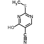 4-Hydroxy-2-(methylthio)pyrimidine-5-carbonitrile Structure,89487-99-0Structure
