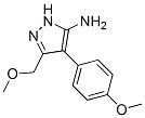 5-Methoxymethyl-4-(4-methoxy-phenyl)-2H-pyrazol-3-ylamine Structure,895010-30-7Structure
