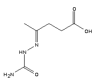 乙酰丙酸半卡巴腙结构式_89532-09-2结构式