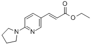 3-[6-(1-吡咯烷基)-3-吡啶基]丙烯酸乙酯结构式_897399-75-6结构式