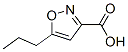 5-丙基异噁唑-3-羧酸结构式_89776-75-0结构式