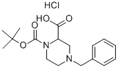 4-Benzyl-piperazine-1,2-dicarboxylic acid 1-tert-butyl ester hydrochloride Structure,898282-25-2Structure