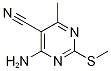 4-氨基-6-甲基-2-(甲基硫代)-5-嘧啶甲腈结构式_89853-27-0结构式