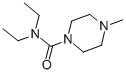 1-Diethylcarbanoyl-4-methylpiperazine Structure,90-89-1Structure