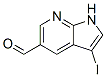 3-Iodo-1H-pyrrolo[2,3-b]pyridine-5-carbaldehyde Structure,900514-07-0Structure