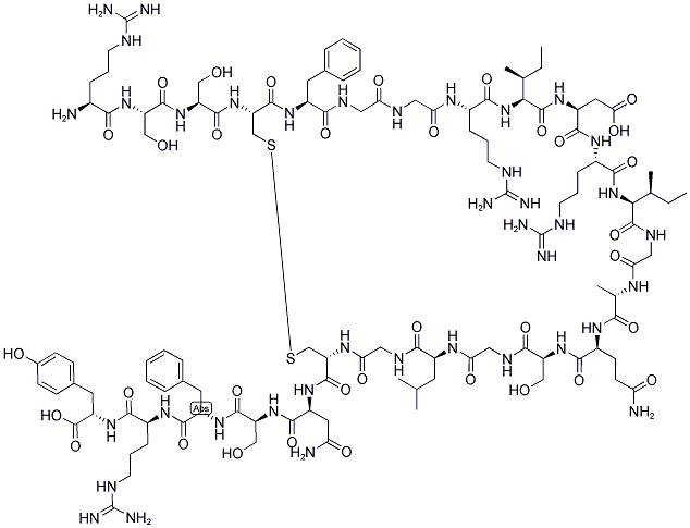 心房利尿钠肽-25(小鼠)结构式_90052-57-6结构式