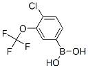 [4-Chloro-3-(trifluoromethoxy)phenyl]Boronic acid Structure,902757-07-7Structure