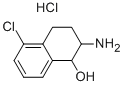 2-氨基-5-氯-1,2,3,4-四氢萘-1-醇盐酸盐结构式_90401-39-1结构式