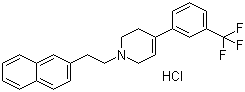 1,2,3,6-四氢-1-[2-(2-萘)乙基]-4-[3-(三氟甲基)苯基]-吡啶盐酸盐结构式_90494-79-4结构式
