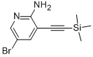 5-Bromo-3-((trimethylsilyl)ethynyl)pyridin-2-amine Structure,905966-34-9Structure
