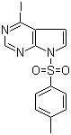 4-碘-7-甲苯磺酰-7h-吡咯并[2,3-d]嘧啶结构式_906092-45-3结构式