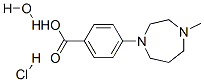 4-(4-甲基全氢-1,4-二氮杂烷)苯甲酸盐酸盐水合物结构式_906352-84-9结构式