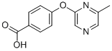 4-[(6-Methylpyrazin-2-yl)oxy]benzoic acid Structure,906353-00-2Structure