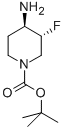 1-Piperidinecarboxylic acid, 4-amino-3-fluoro-, 1,1-dimethylethyl ester, (3R,4R)-rel- Structure,907544-16-5Structure