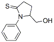 5-(羟基甲基)-1-苯基-2-吡咯烷硫酮结构式_907563-44-4结构式